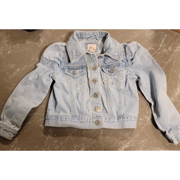 FOREVER 21 GIRL Light Wash Denim Jacket~Size 5/6 - Picture 1 of 7